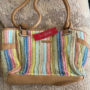 Rosetti Purse with Crochet Details NWT